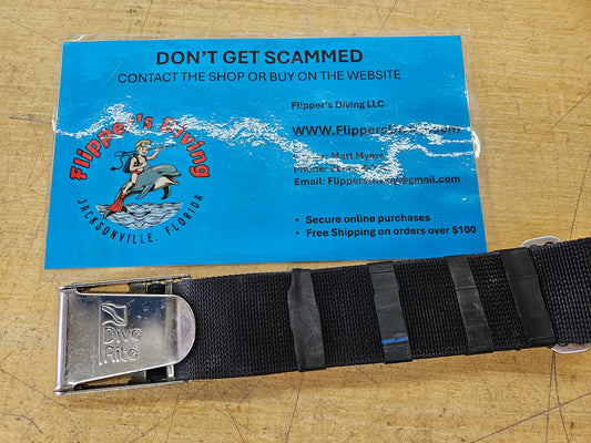 Dive Rite Stainless Buckle and Webbing
