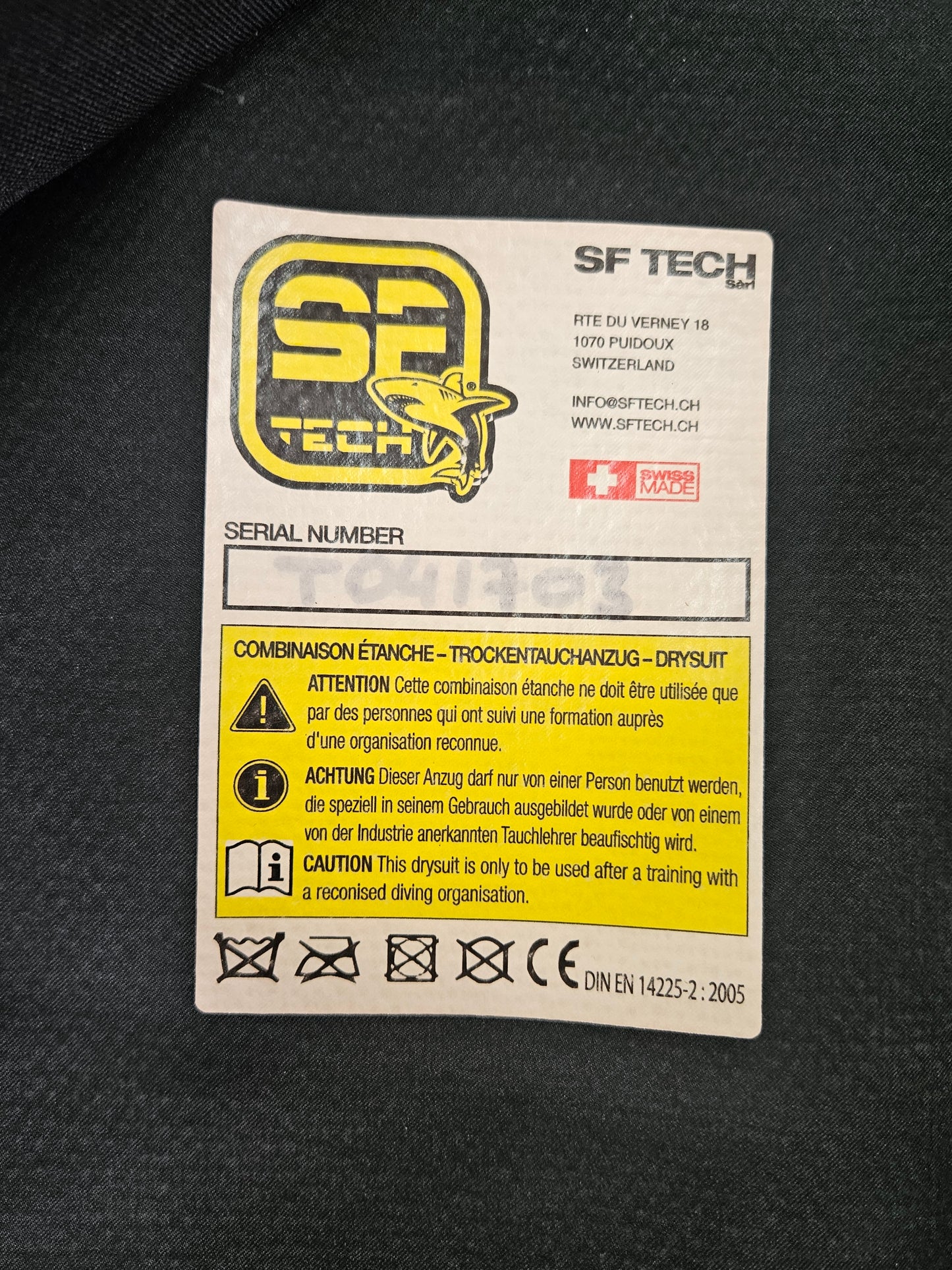SF Tech TNT Kevlar Pro Drysuit (Large)