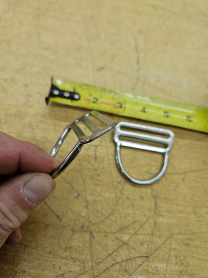 Welded Stainless Steel D-Ring and Slide