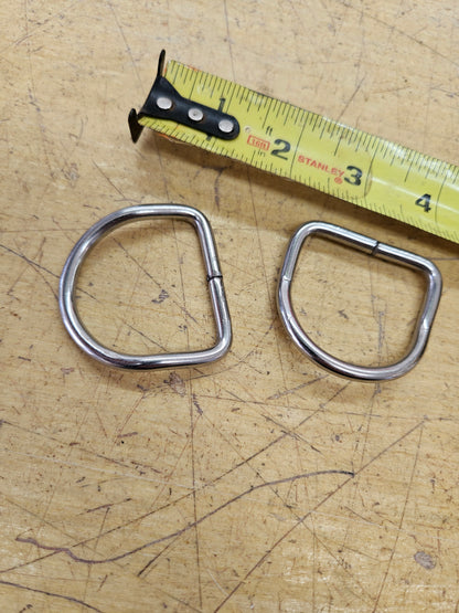 Stainless Steel Bent D-ring 2.25"