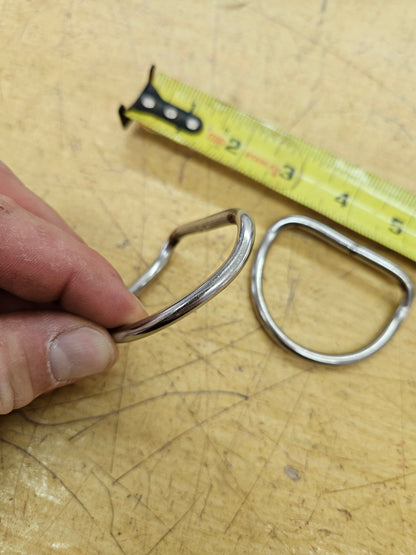 Stainless Steel Bent D-ring 2.5"