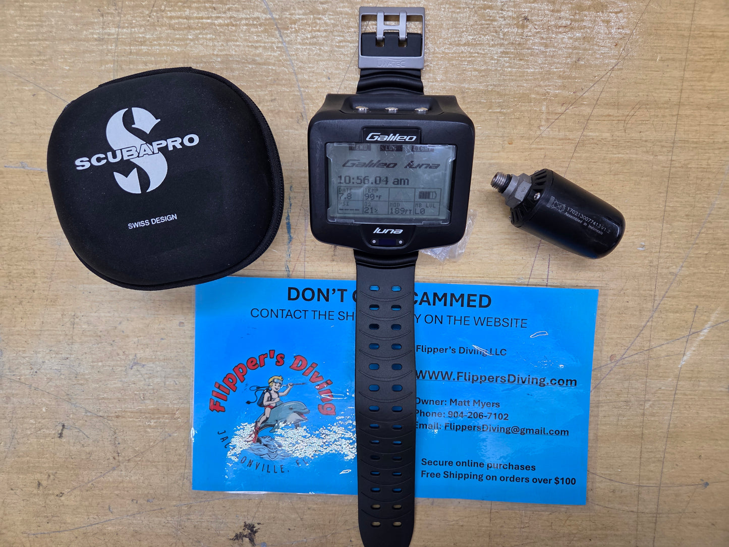 Scubapro Galileo Luna Dive Computer & TRANSMITTER!