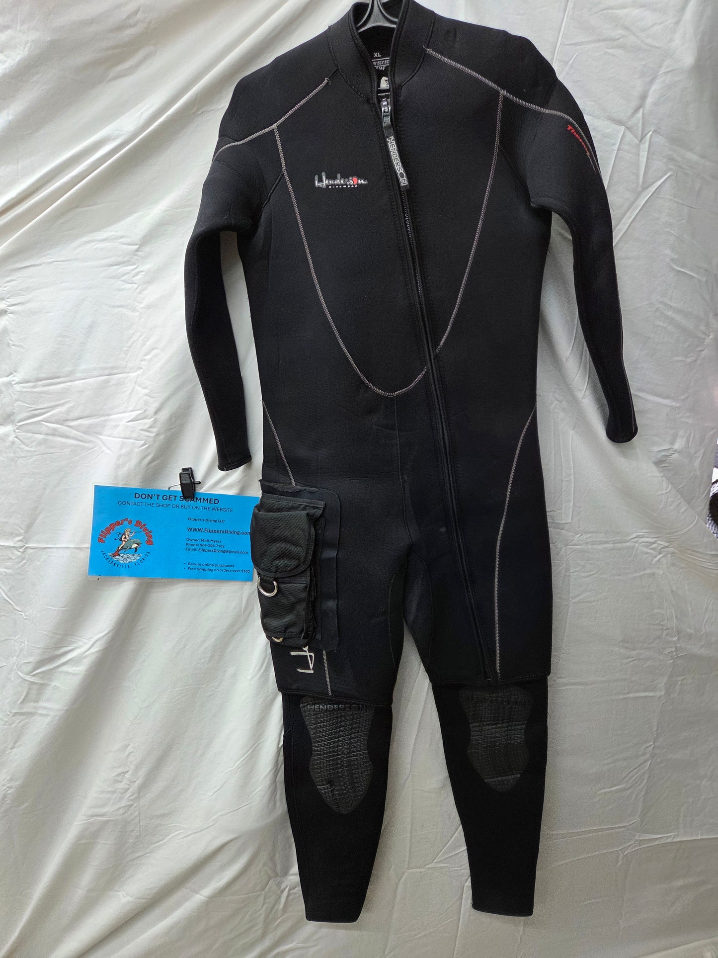 Henderson 5mm 2 Piece Farmer John Wetsuit (XL)