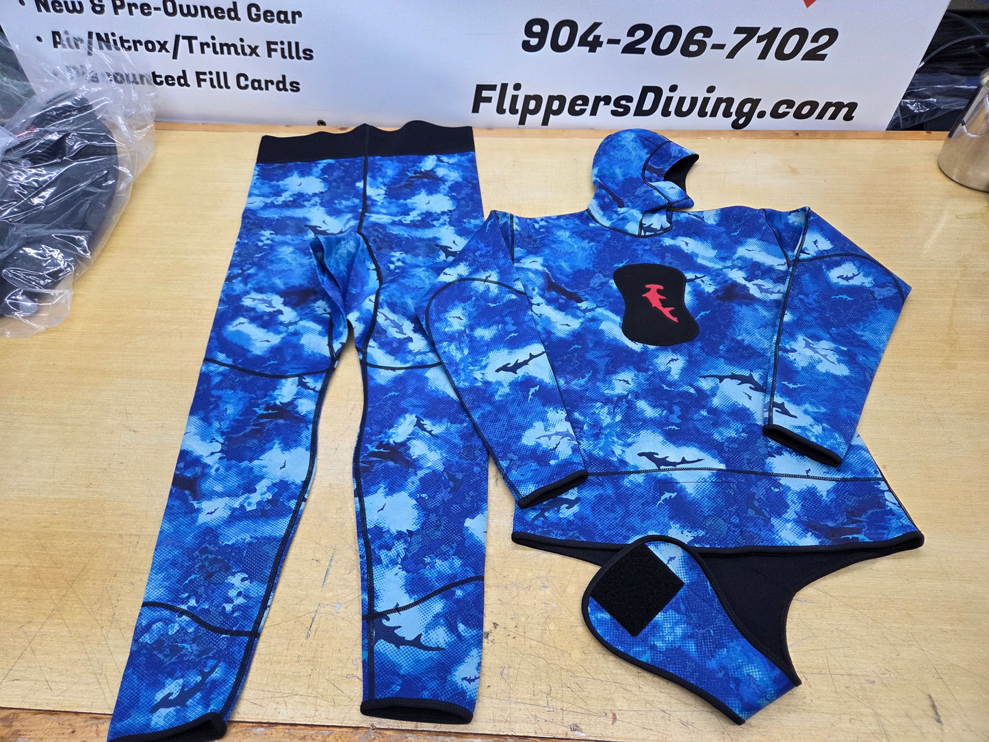 Hammerhead 2 Piece Freediver Wetsuit (4XL)
