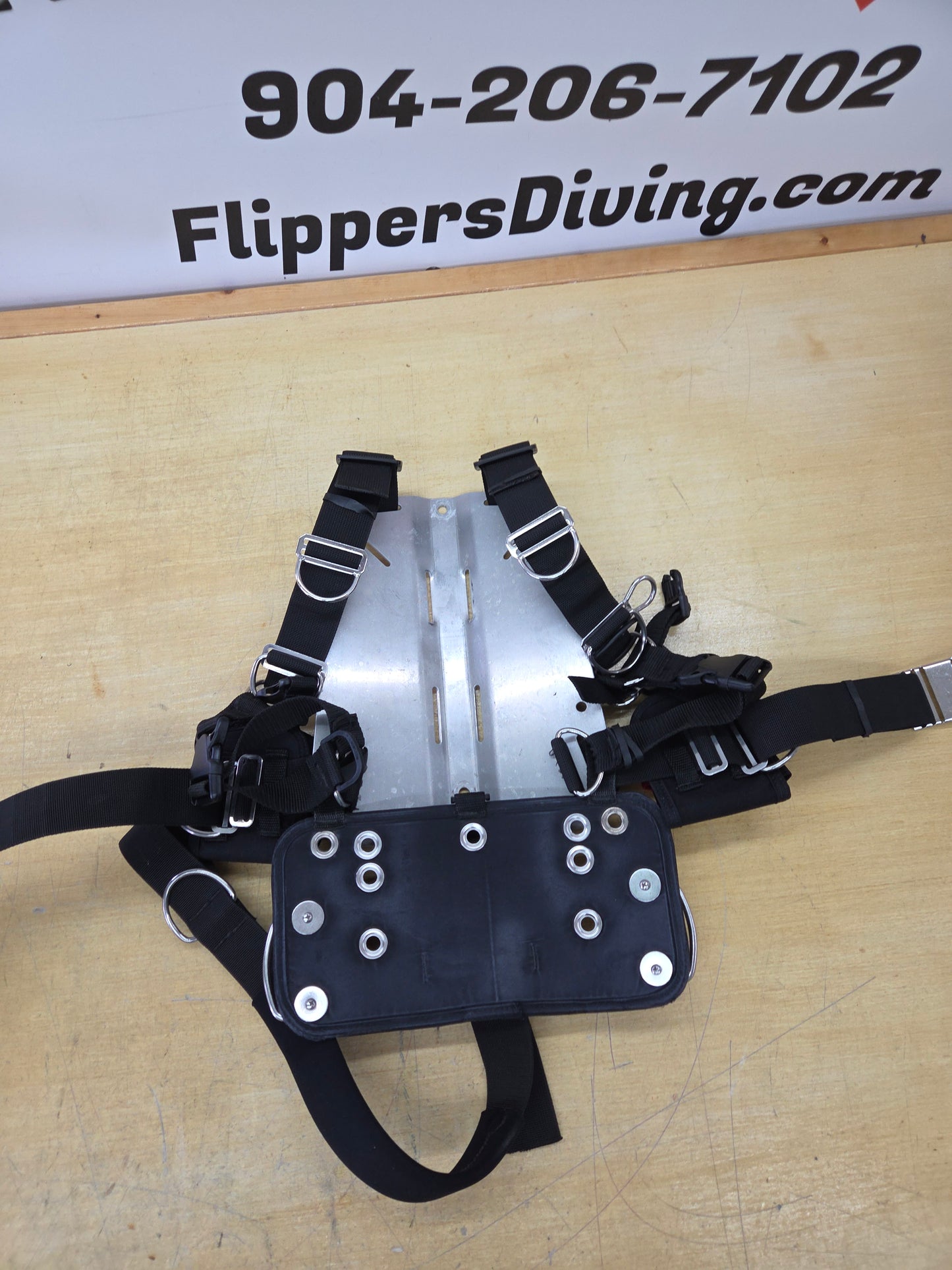 Short Aluminum Backplate/Harness