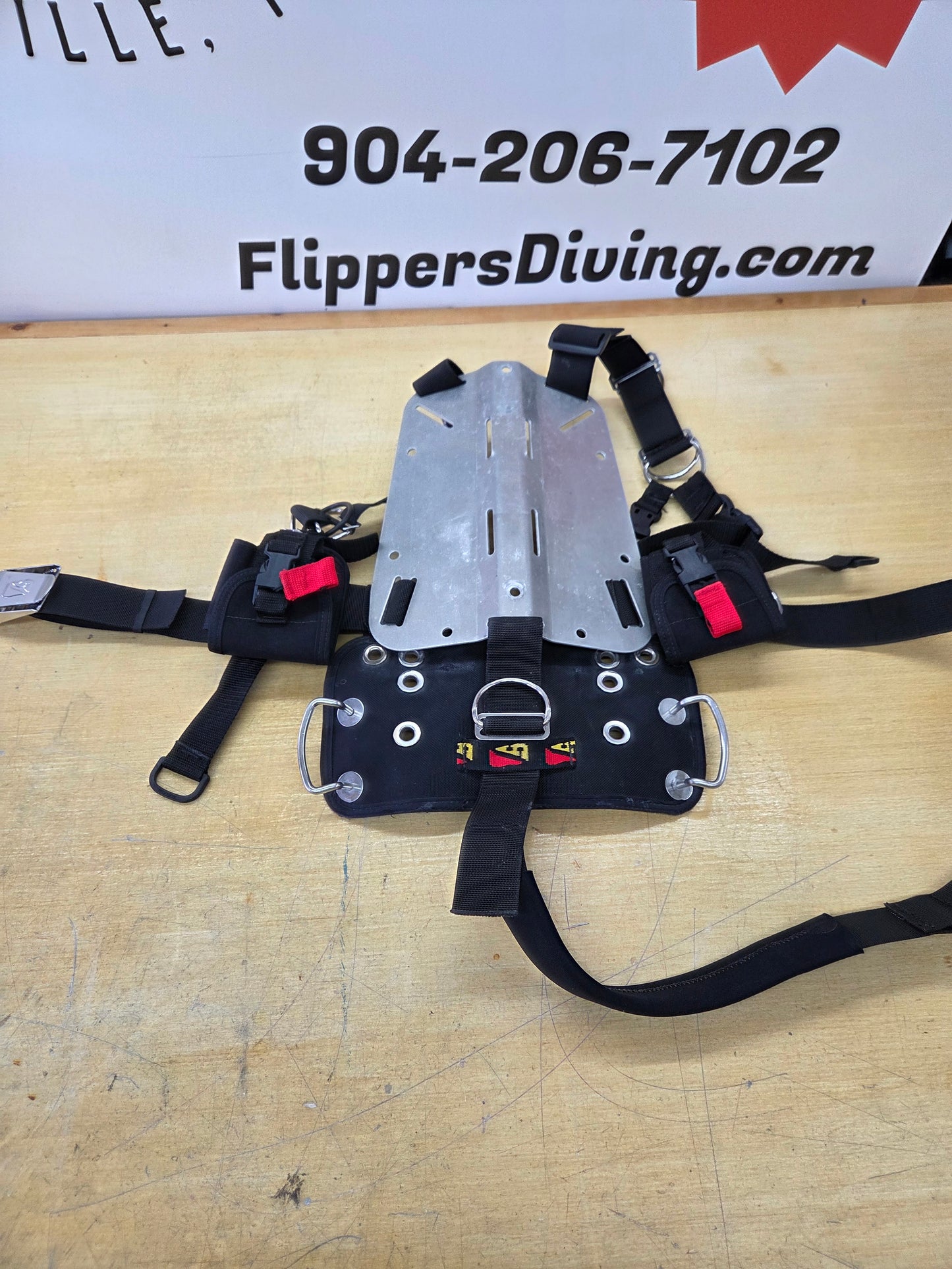 Short Aluminum Backplate/Harness