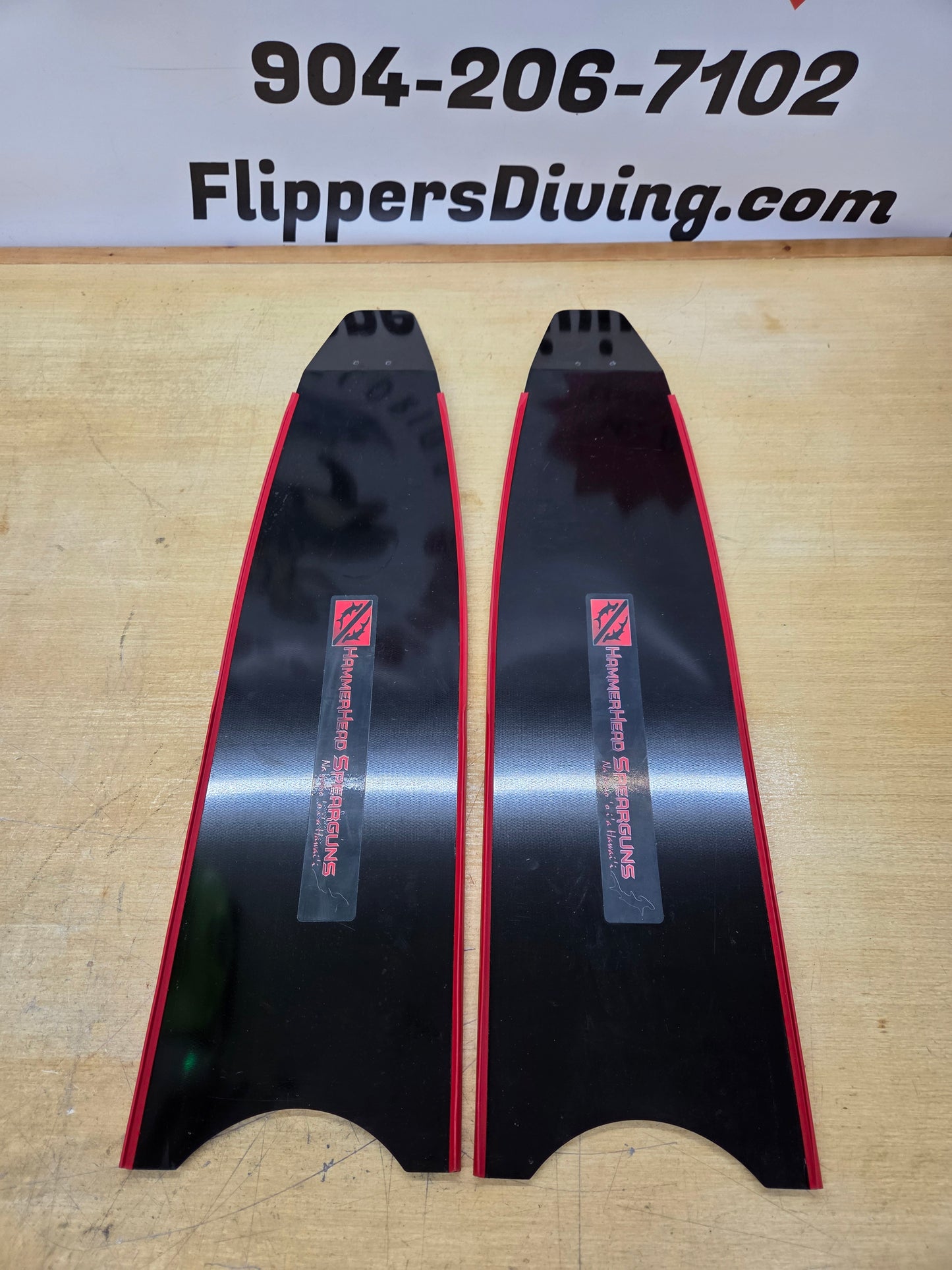 Hammerhead Spearfishing Carbon Fiber Fin Blades (MEDIUM)