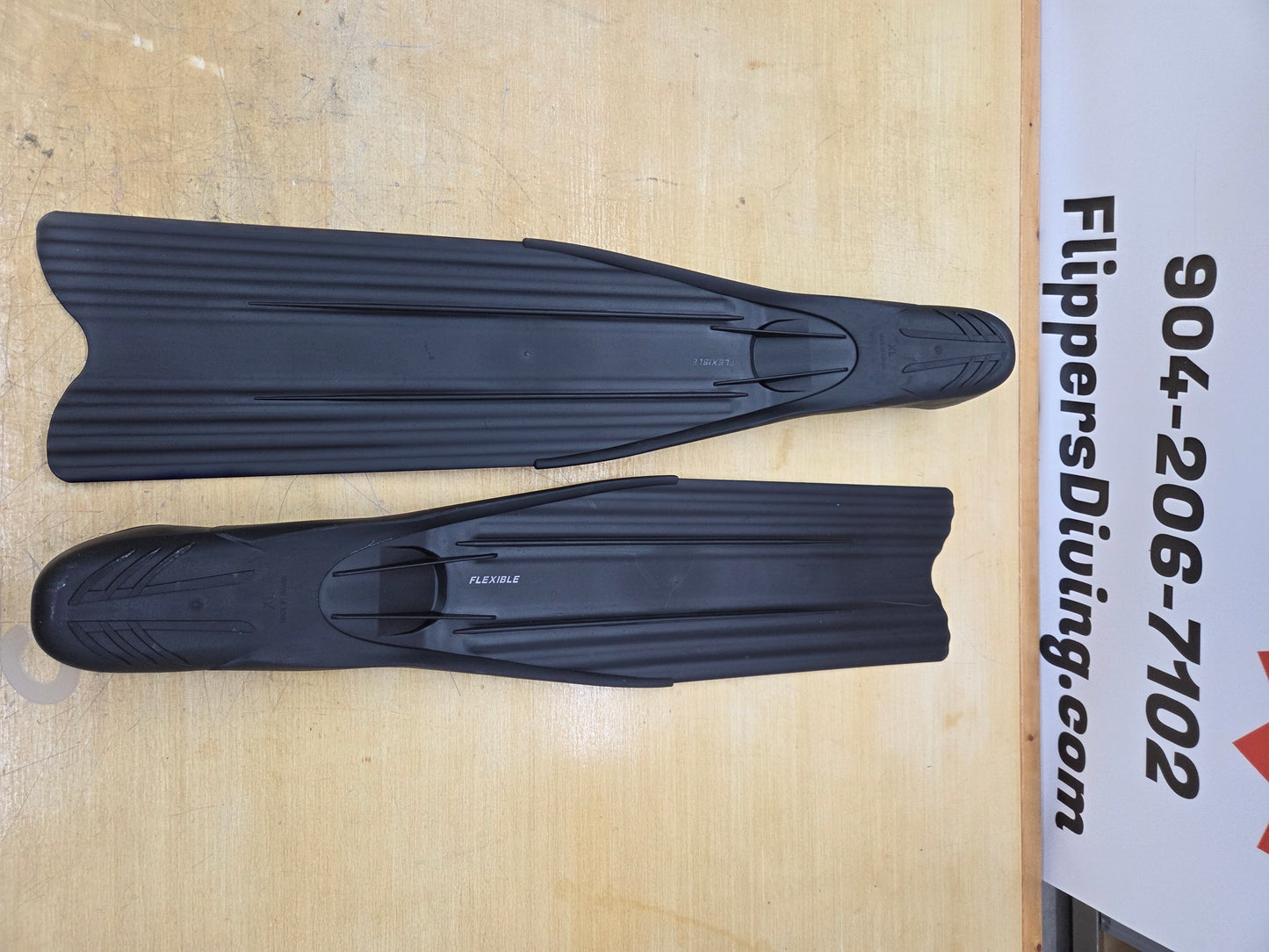 "Hypos" Free Diving Long Fins (XL)