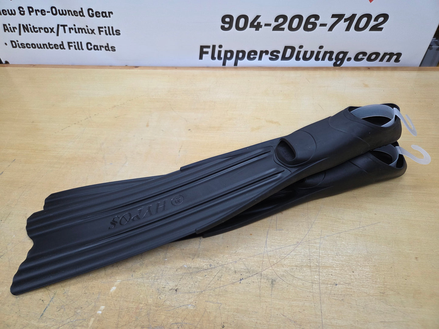"Hypos" Free Diving Long Fins (XL)