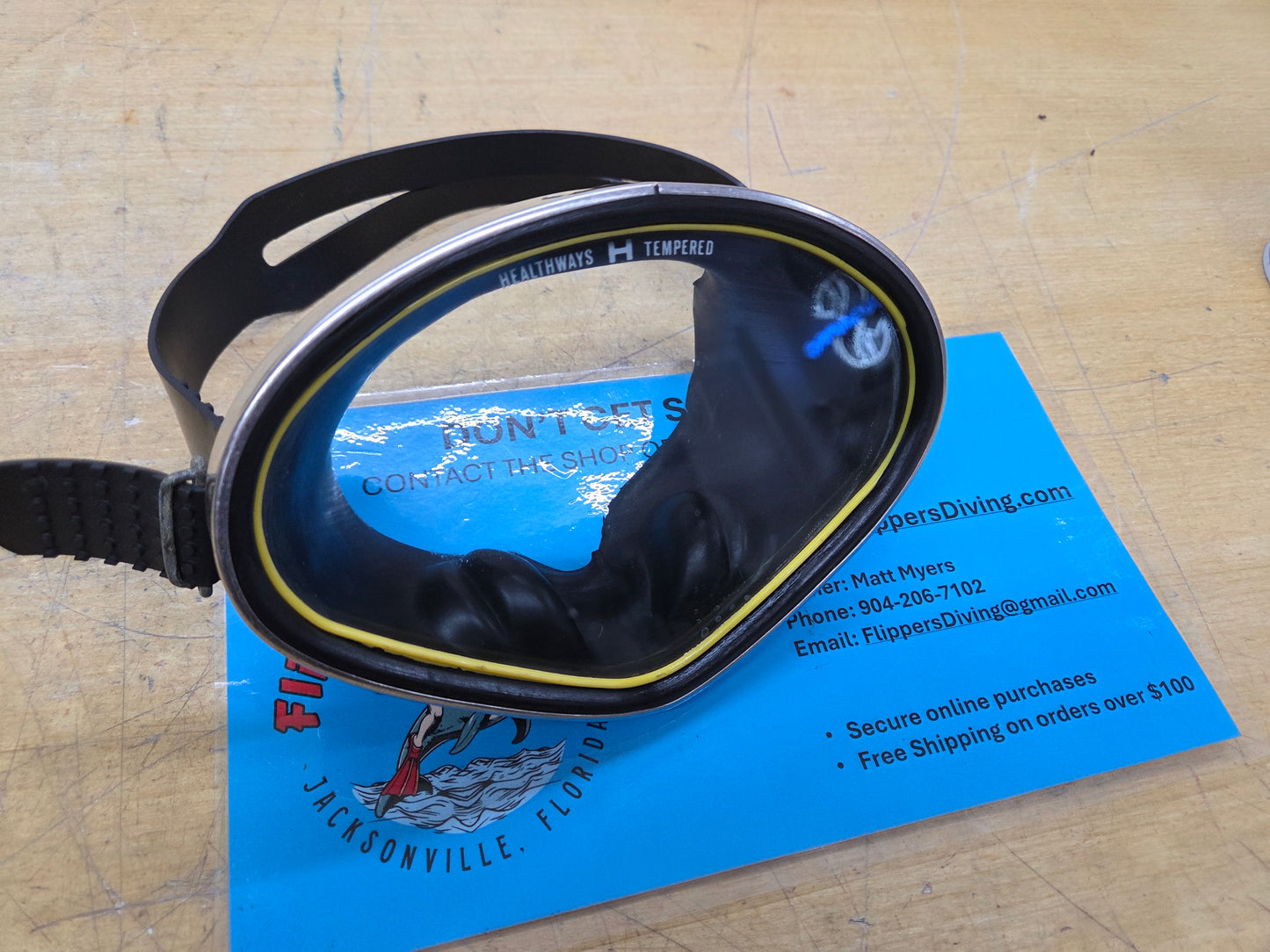 Healthways "Equalizer" Vintage Dive Mask (M66)