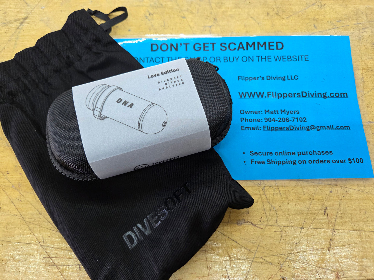 Divesoft DNA "Love Edition" Oxygen Analyzer - WITH CELL!