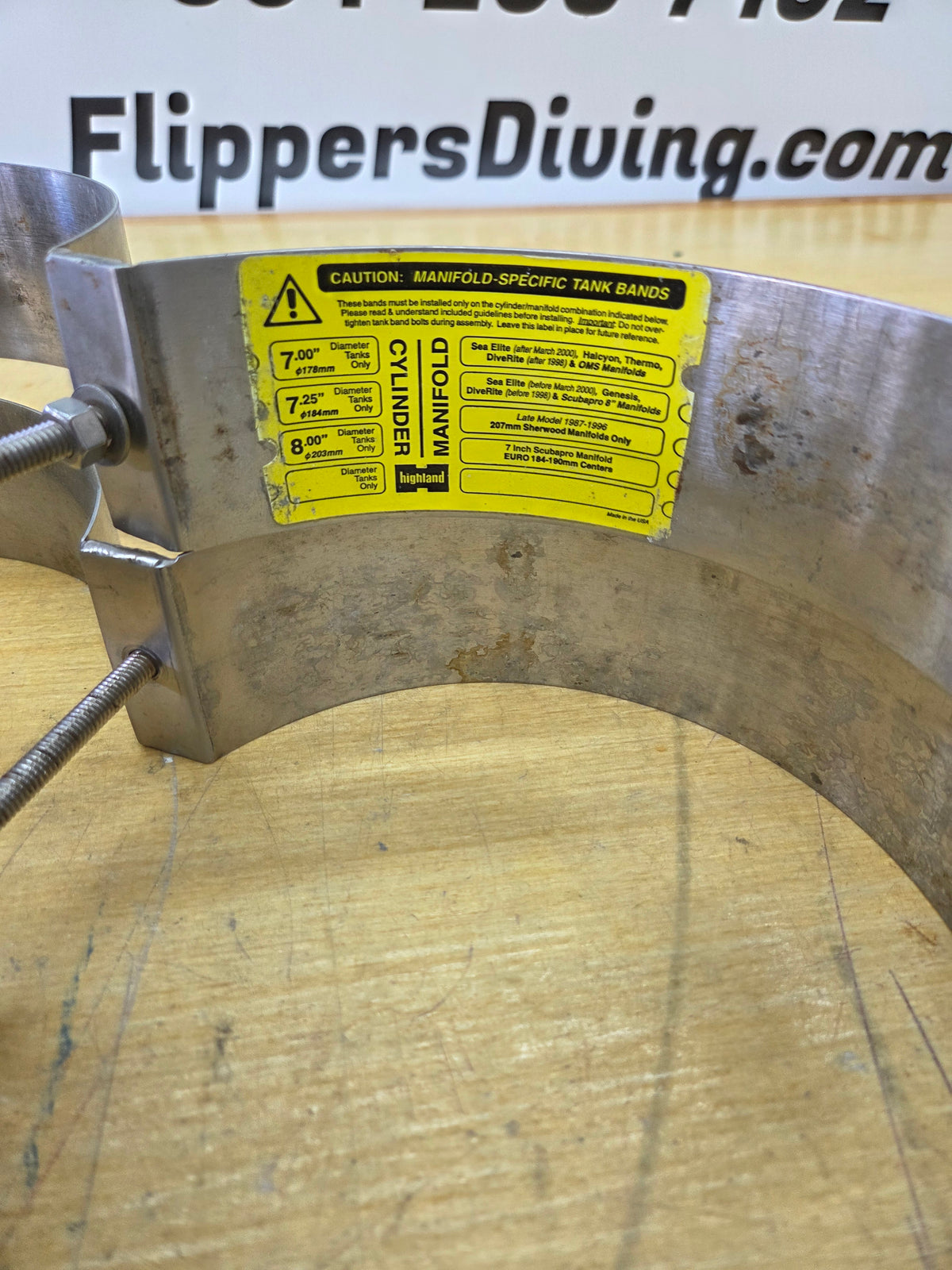 Highland Stainless Steel Cylinder Bands (8.29.26)