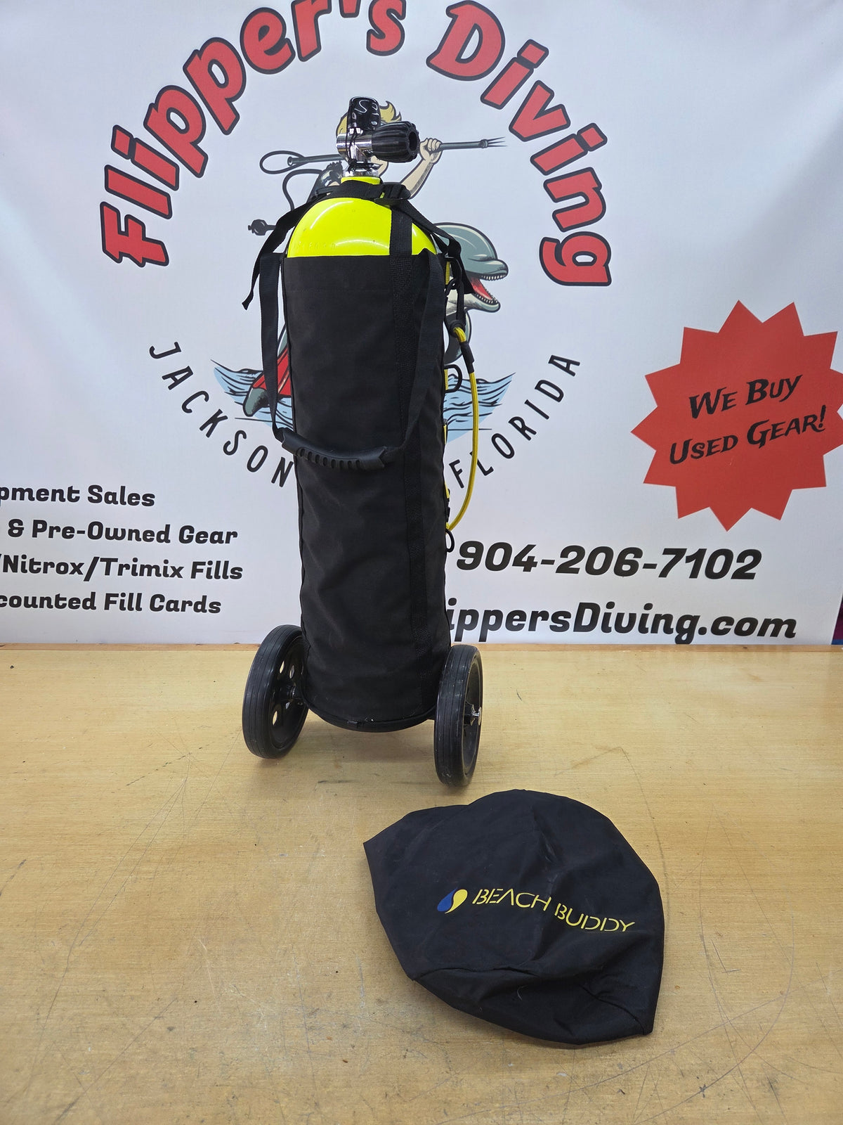 Beach Buddy Scuba Tank Cart