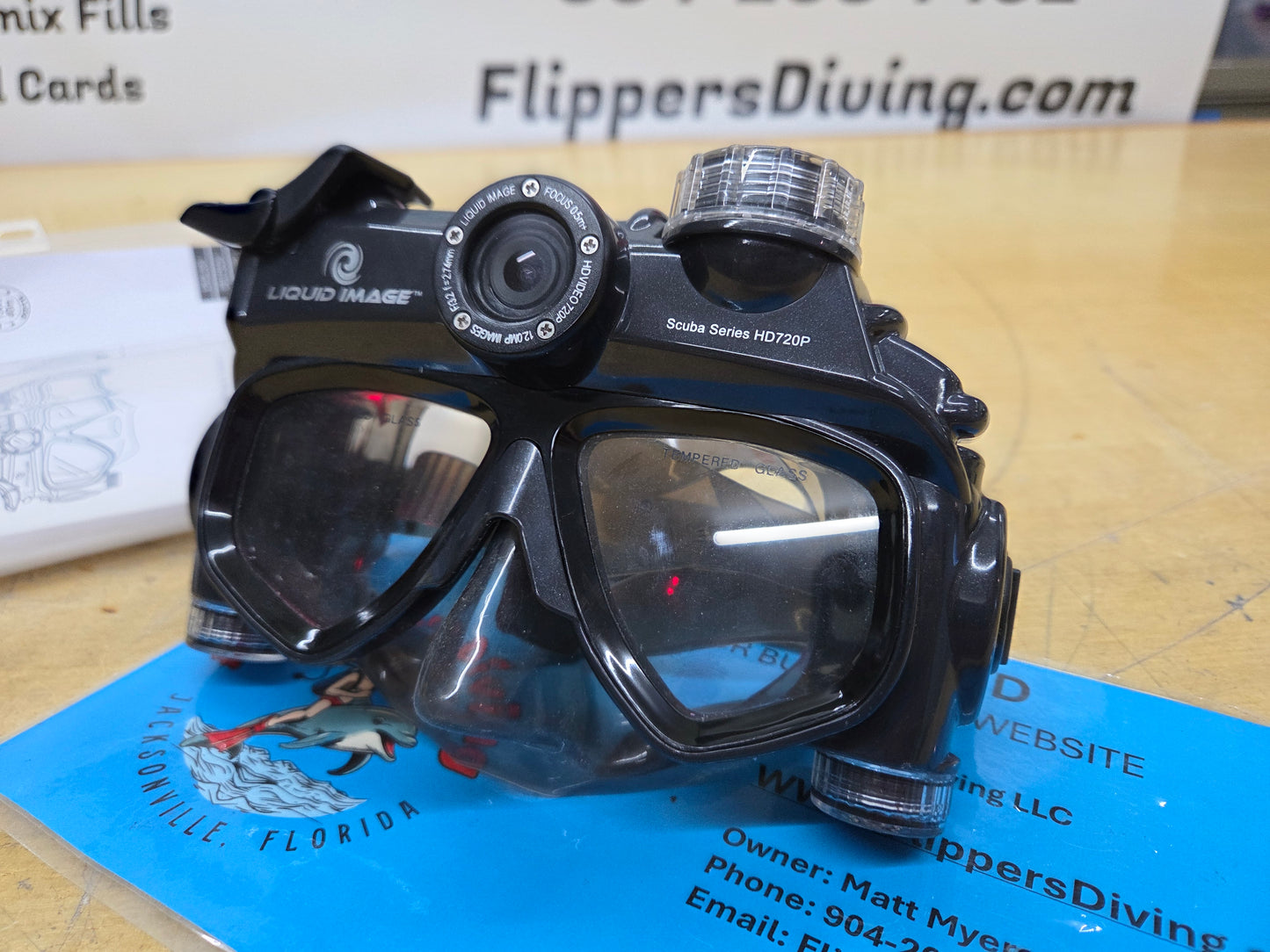 Liquid Image Scuba Series Dive Mask W/Camera