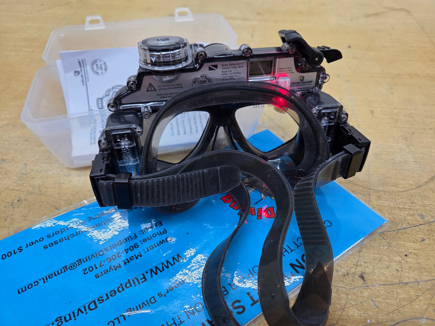 Liquid Image Scuba Series Dive Mask W/Camera