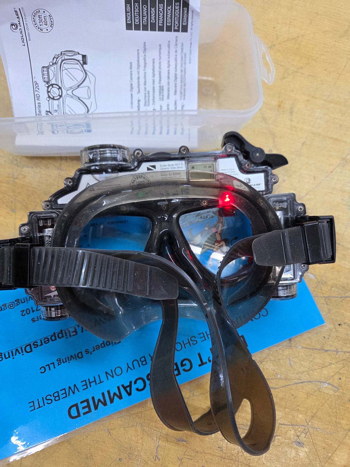 Liquid Image Scuba Series Dive Mask W/Camera
