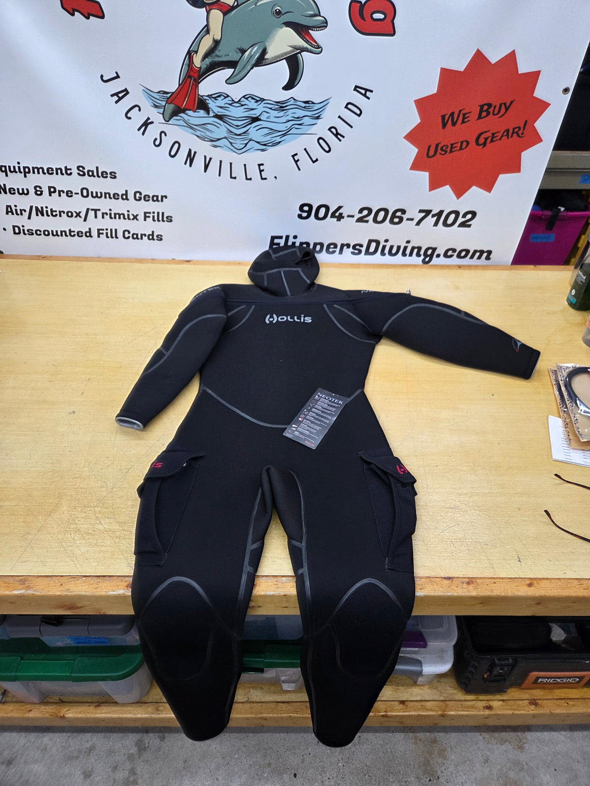 Hollis Neotek Semidry Wetsuit (XL Short)
