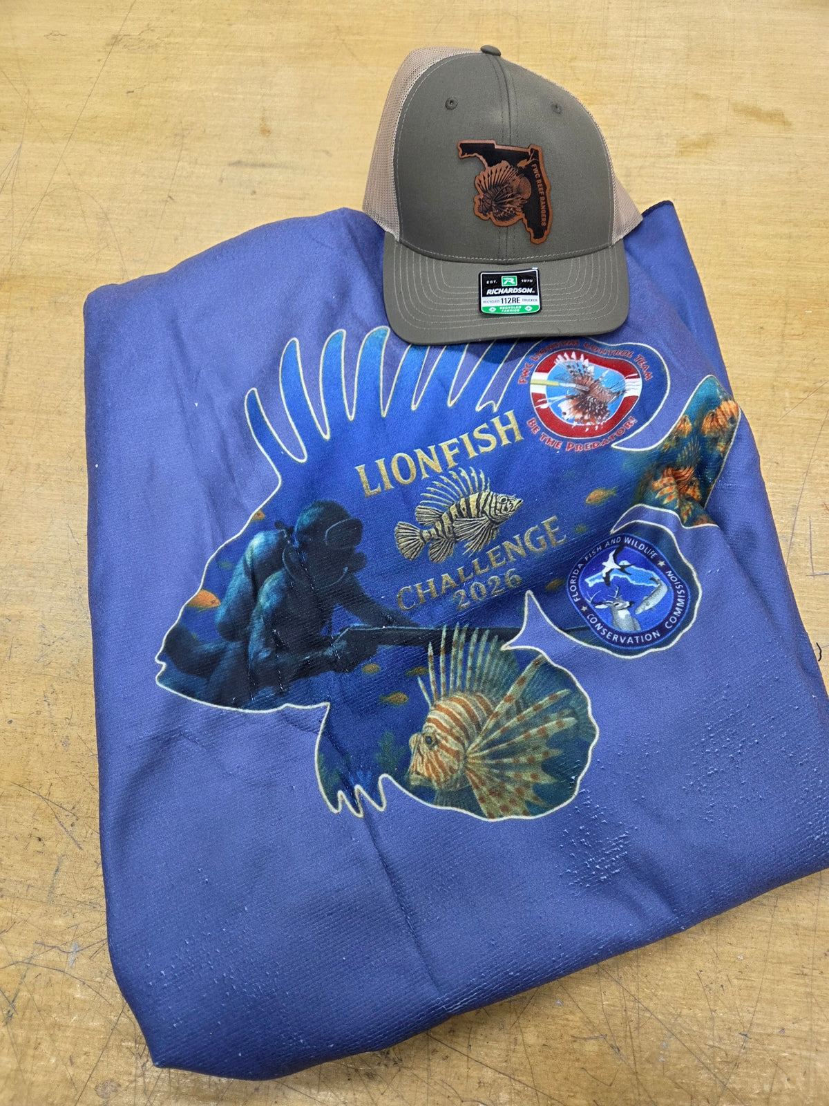 "FWC Lionfish Challenge" Changing Robe & Hat