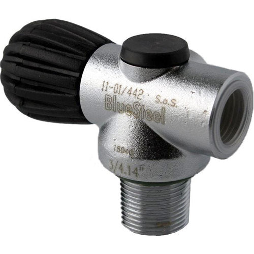 Inline Rebreather Valve - Blue Steel