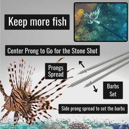 Aquatic Hunt Tourney King Lionfish Pole Spear 36"