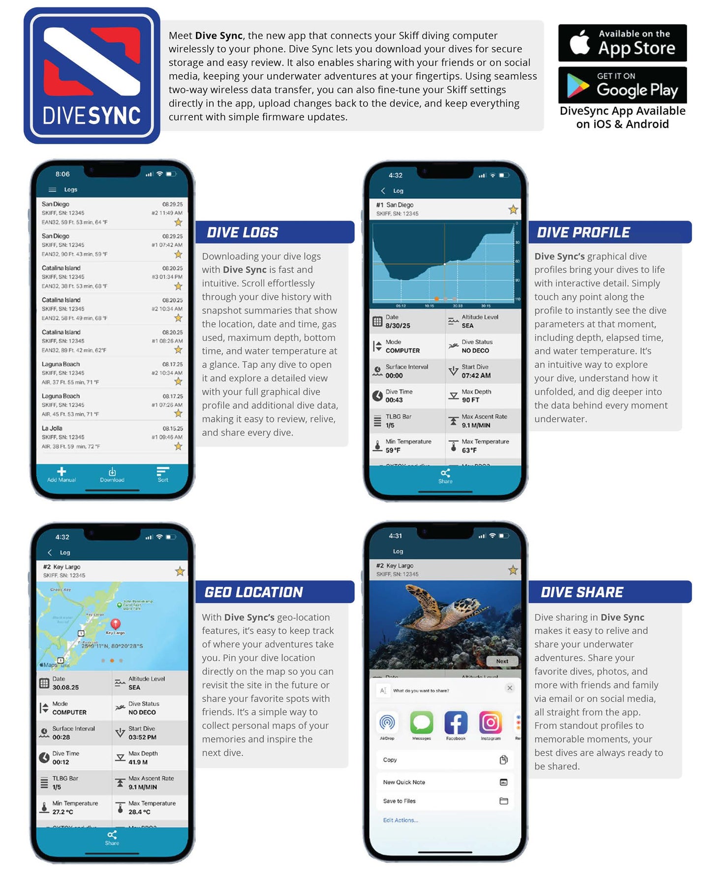 SKIFF Dive Computer - XS Scuba