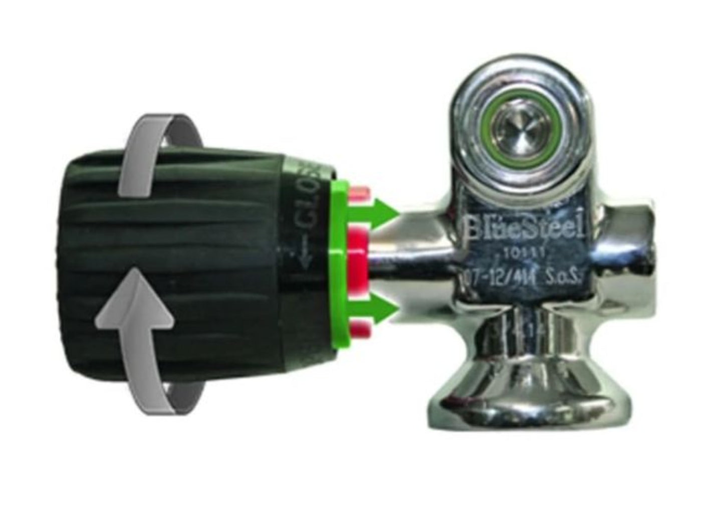 BLUE STEEL VALVE WITH VINDICATOR™ HANDWHEEL